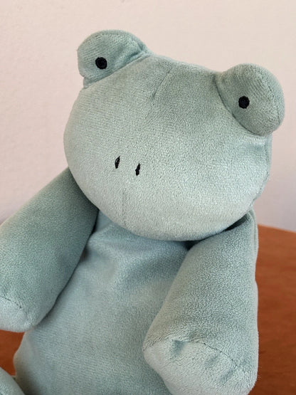 Jellycat Dozydou Frog BNWOT Rare Retired Velvety Sage Green Soft Toy