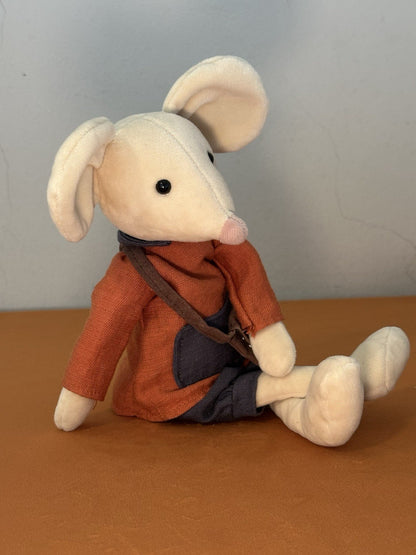 Jellycat Pedlar Mouse PED3M Ritirato Raro Topi Vestiti Giocattolo Morbido da Collezione-