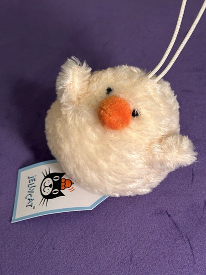 NUOVO pacchetto di 3 pulcini Jellycat Chickadee nuovi con etichette bianco, crema, giallo uccellini rari-