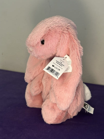 NUOVO coniglietto Jellycat Medium Bashful Petal nuovo con etichette coniglio rosa caldo raro ritirato 12"-