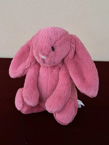 Jellycat Small Bashful Cerise Bunny BNWOT 8” Retired Pink Rabbit Soft Plush