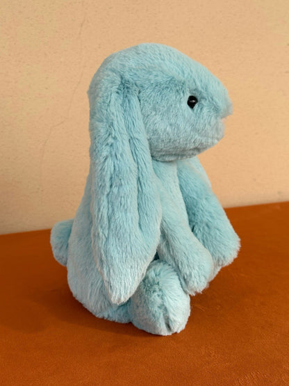 Jellycat Medium Bashful Aqua Bunny BNWOT Retired Rare Soft Toy Rabbit Plush