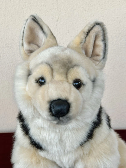 Leosco Per Uni-Toys Seduto Pastore Tedesco Cucciolo Peluche Pensionato Cane Giocattolo Morbido