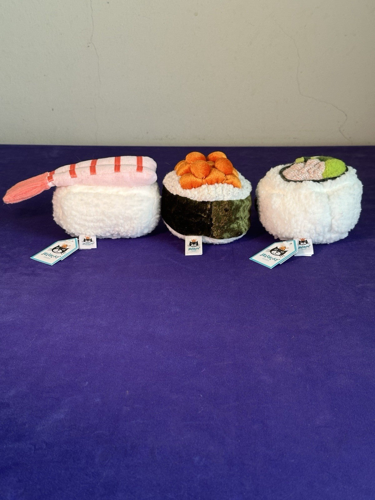 NEW Jellycat Set Silly Sushi Nigiri & California BNWT and Silly Sushi Maki BNWOT
