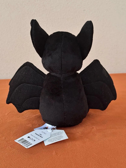 NEW Jellycat Wrapabat Black BNWT Velvety Dark Bat Retired Halloween Rare Plush
