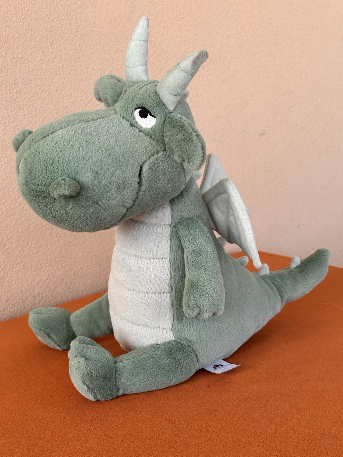 Jellycat Adon Dragon BNWOT Rare Retired Green Dragon Soft Toy