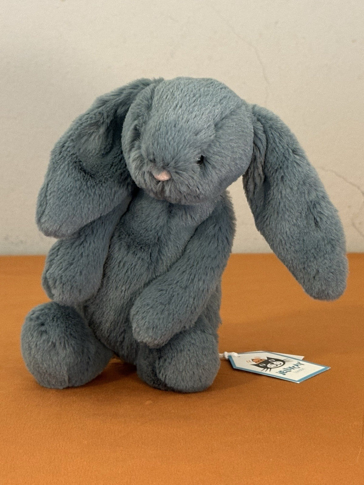 NUOVO Jellycat Small Bashful Forest Bunny nuovo con etichette verde ritirato raro coniglio peluche cm18-