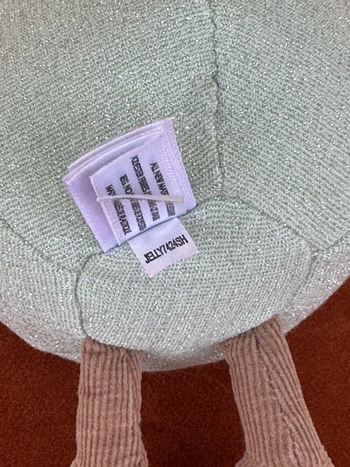Peluche ghianda Jellycat divertente glitter invernale verde chiaro giocattolo morbido raro