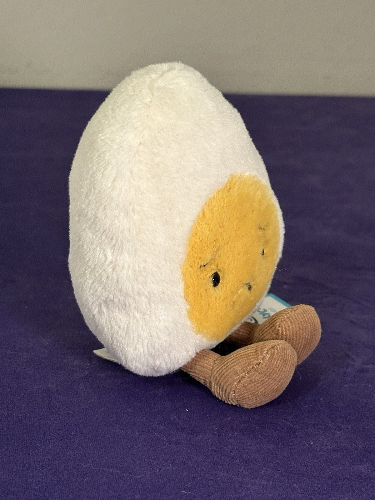 NUOVO Jellycat Amuseable Sorry uovo bollito nuovo con etichette ritirato raro cibo uova tristi peluche-