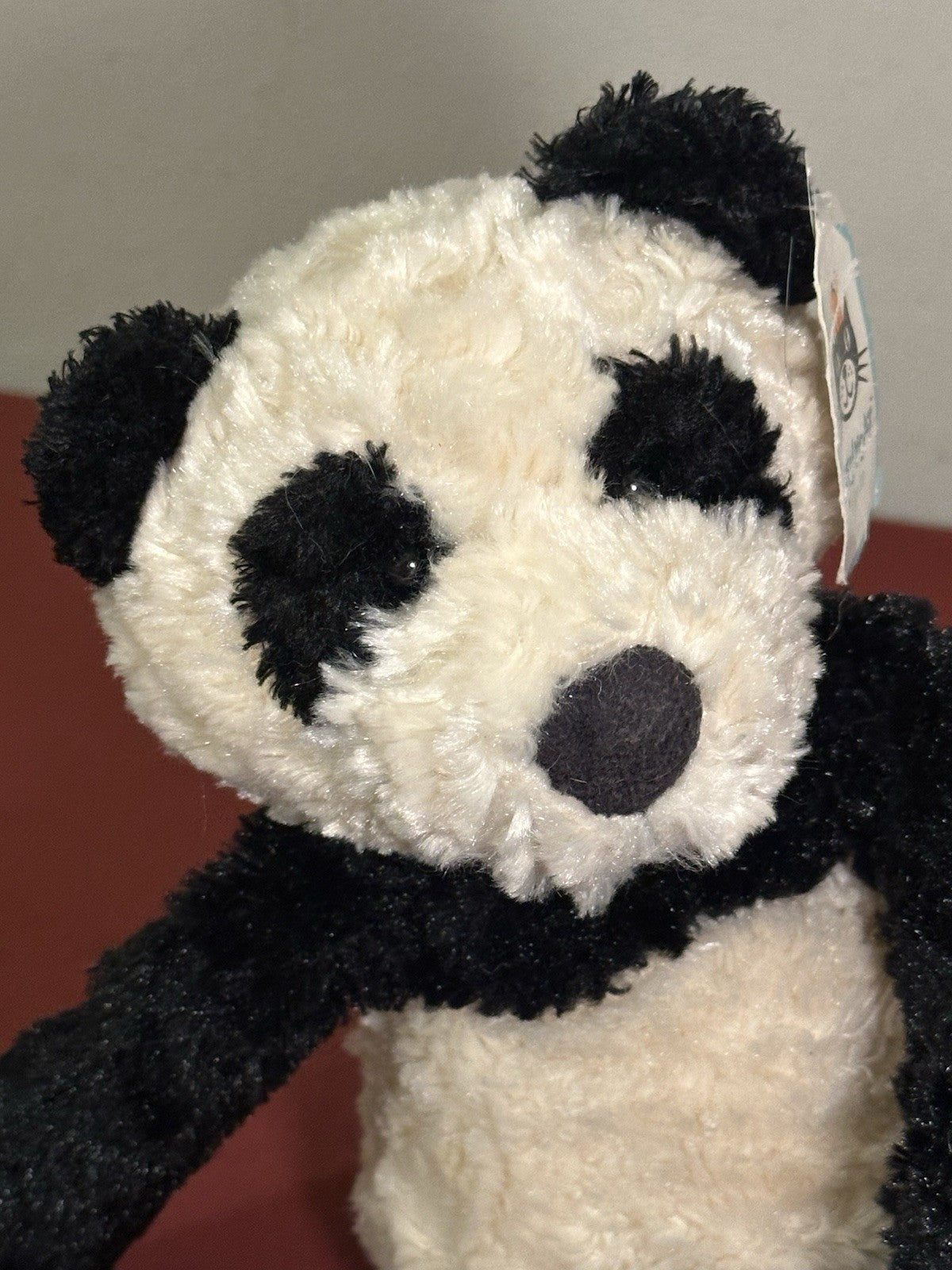 Peluche orsacchiotto Jellycat Small Sottaceles Panda nuovo con etichette nero e crema cm.33 in pensione-