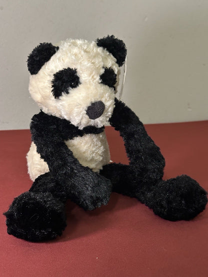 Peluche orsacchiotto Jellycat Small Sottaceles Panda nuovo con etichette nero e crema cm.33 in pensione-