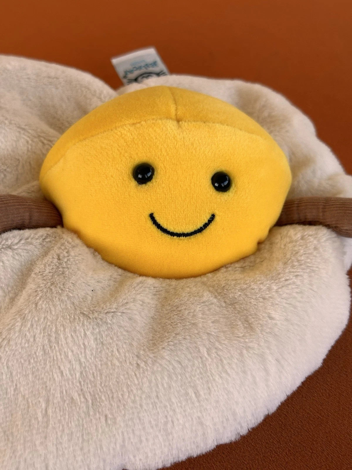 Jellycat Amuseable Fried Egg BNWOT Rare Retired Collectible Soft Toy Plush