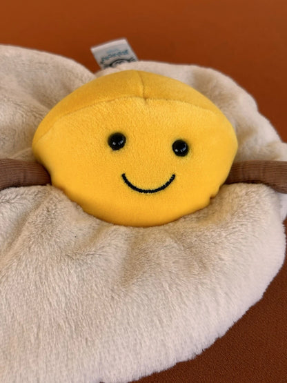 Jellycat Amuseable Fried Egg BNWOT Rare Retired Collectible Soft Toy Plush