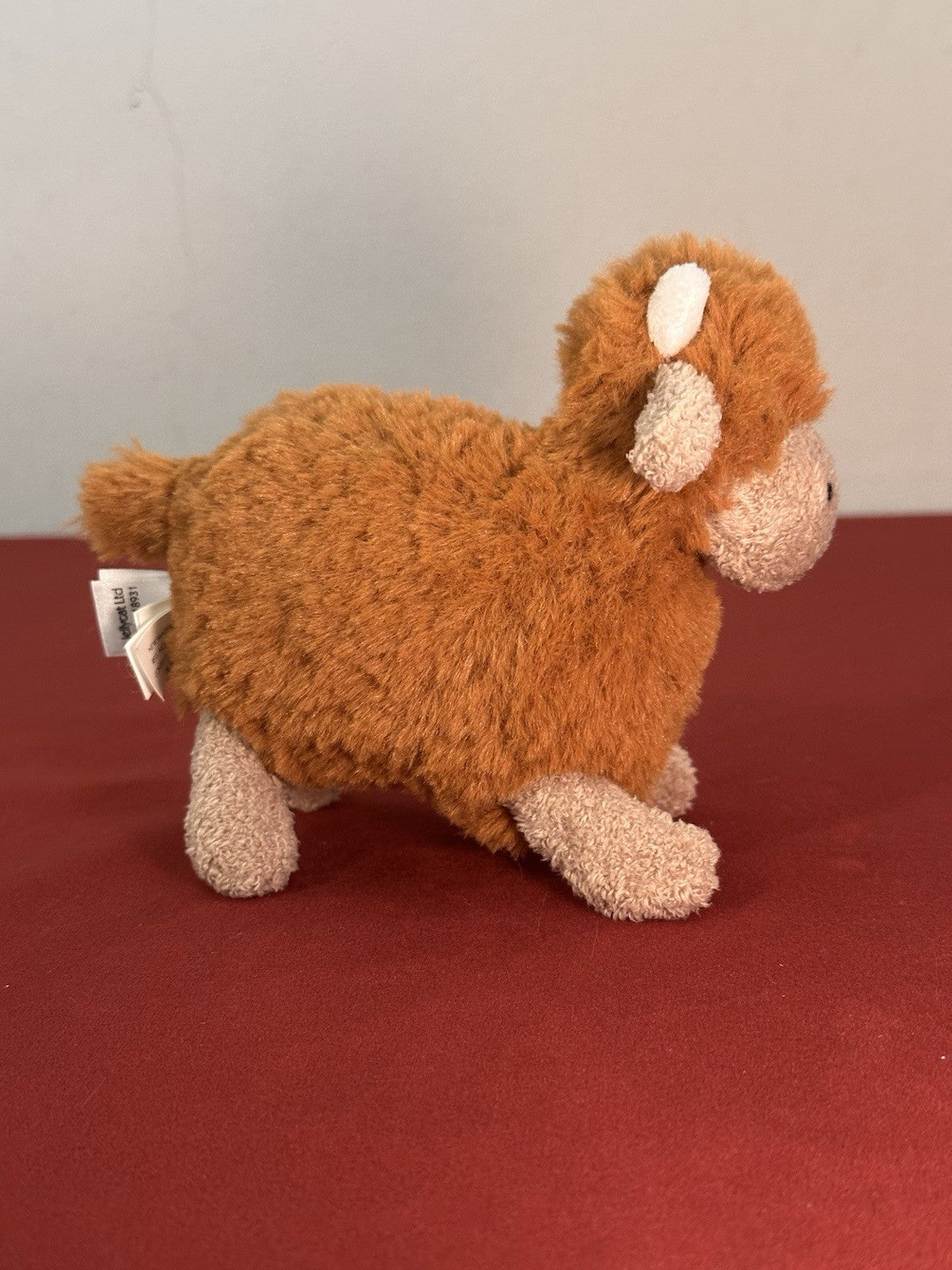Peluche Jellycat Farm Friends Highland Cow nuovo senza etichette peluche giocattolo morbido vitello-
