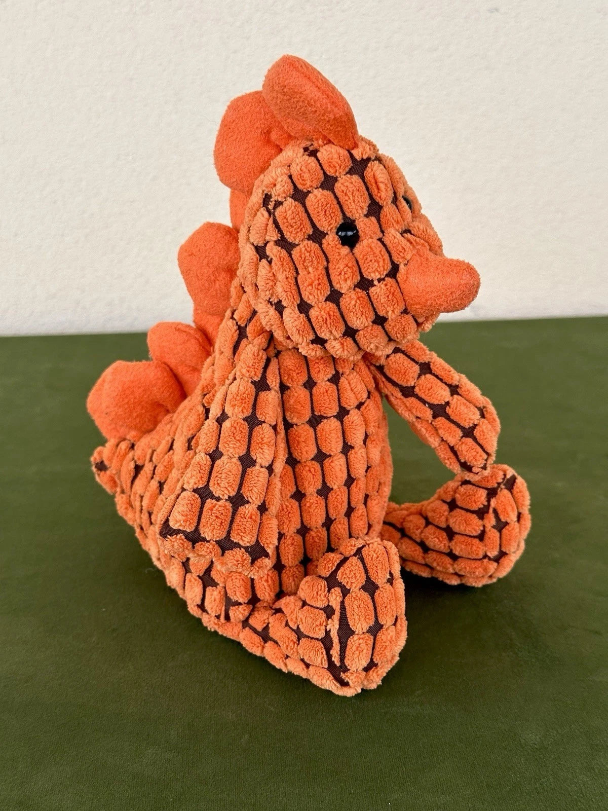 Jellycat Boppy Dino BNWOT Orange Prehistoric Dinosaur Cordy Roy cm.27 Soft Toy
