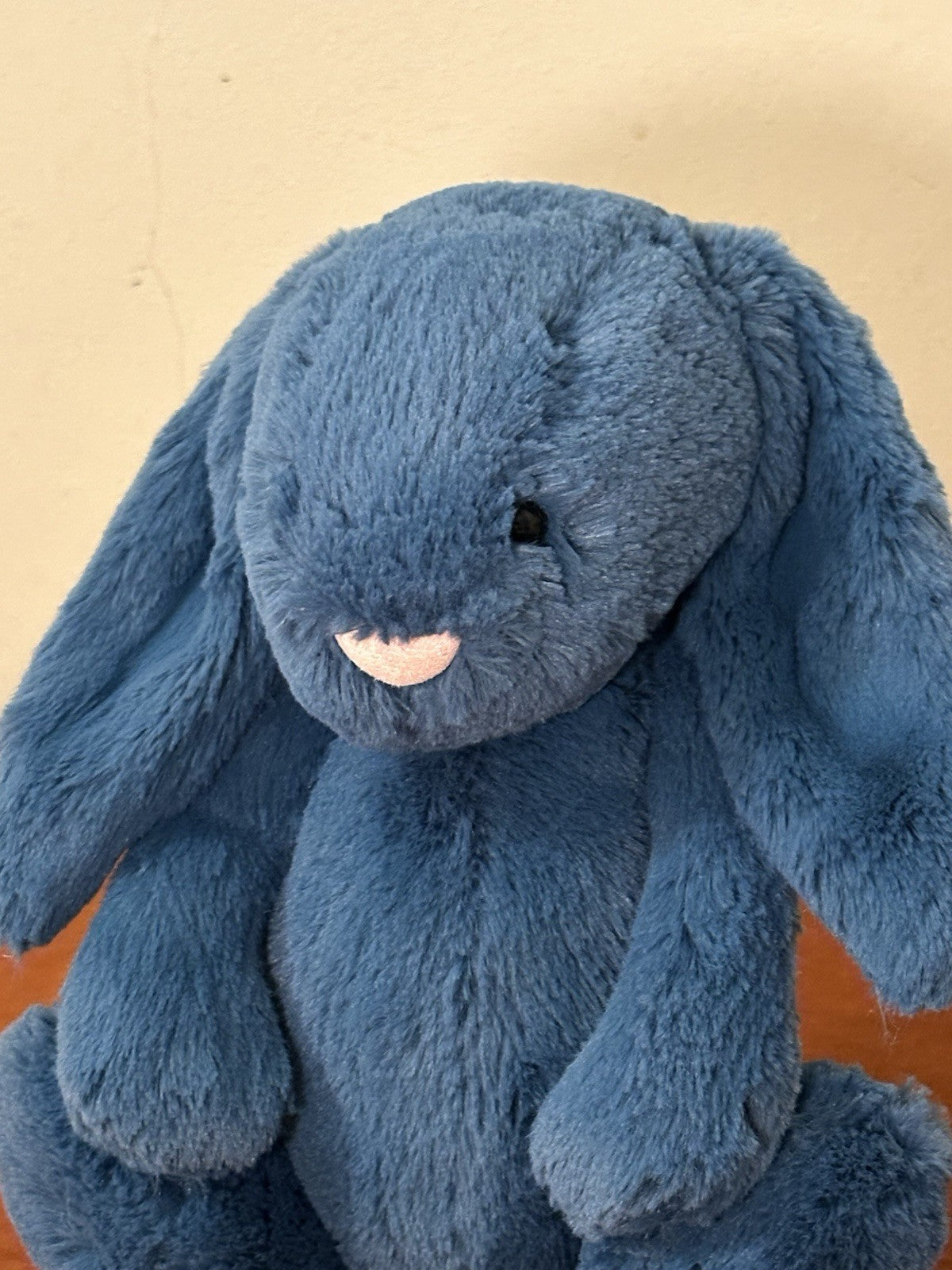 Peluche Jellycat Medium Bashful Mineral Bunny Blu Benzina Raro Coniglio Giocattolo Morbido-