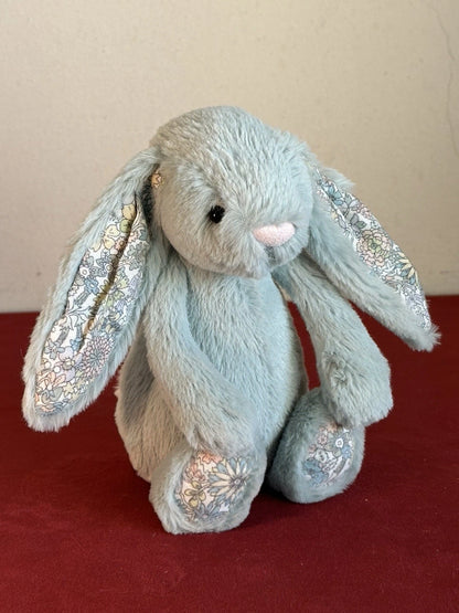 Jellycat Small Bashful Sage Blossom Bunny Light Green with Flower 8in Retired Rabbit