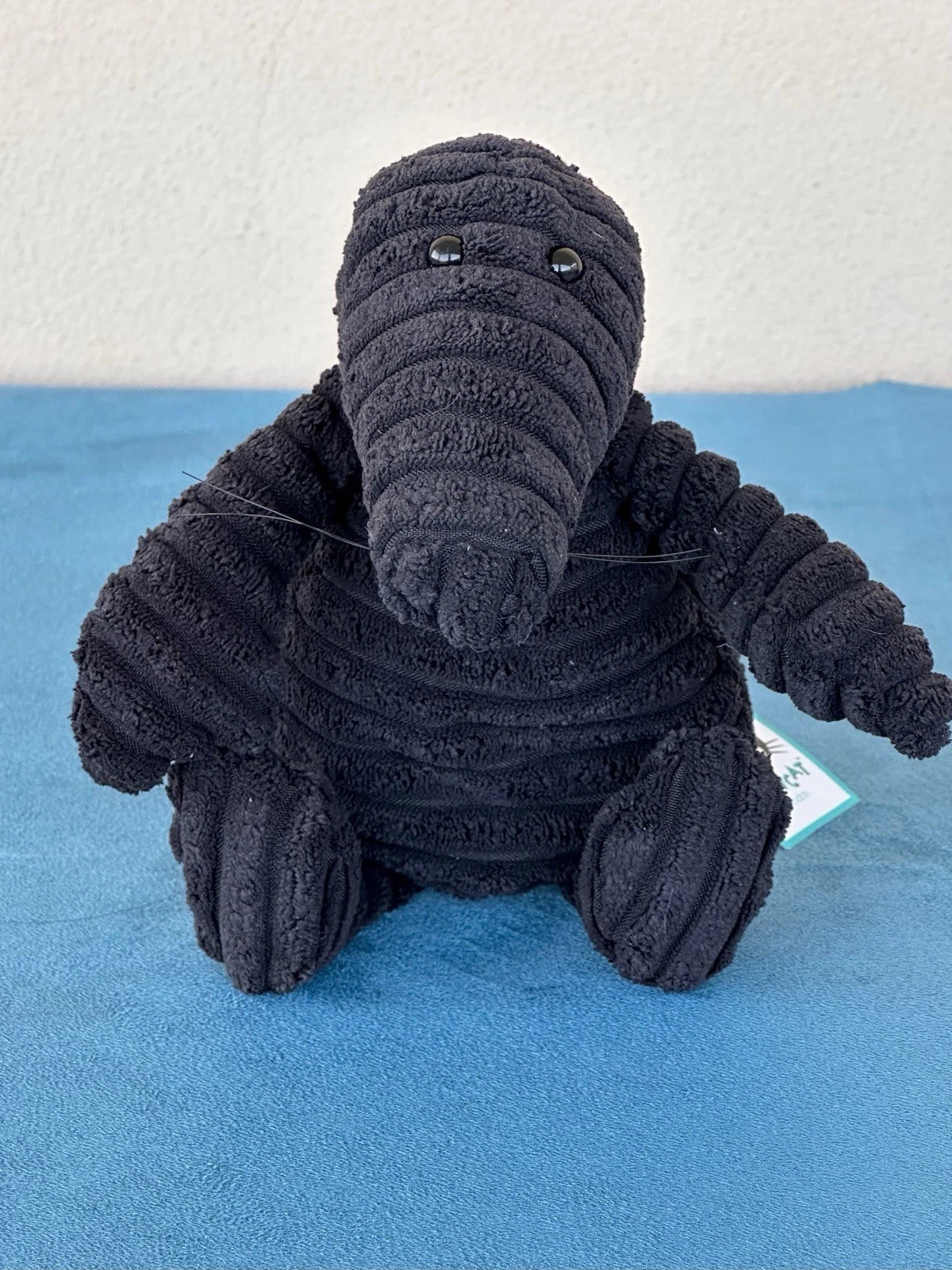 NUOVO Jellycat Small Cordy Roy Mole nuovo con etichette giocattolo morbido 9" nero velluto a coste