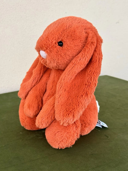 Jellycat Medium Bashful Tangerine Bunny Rare Retired Soft Orange Rabbit Plush
