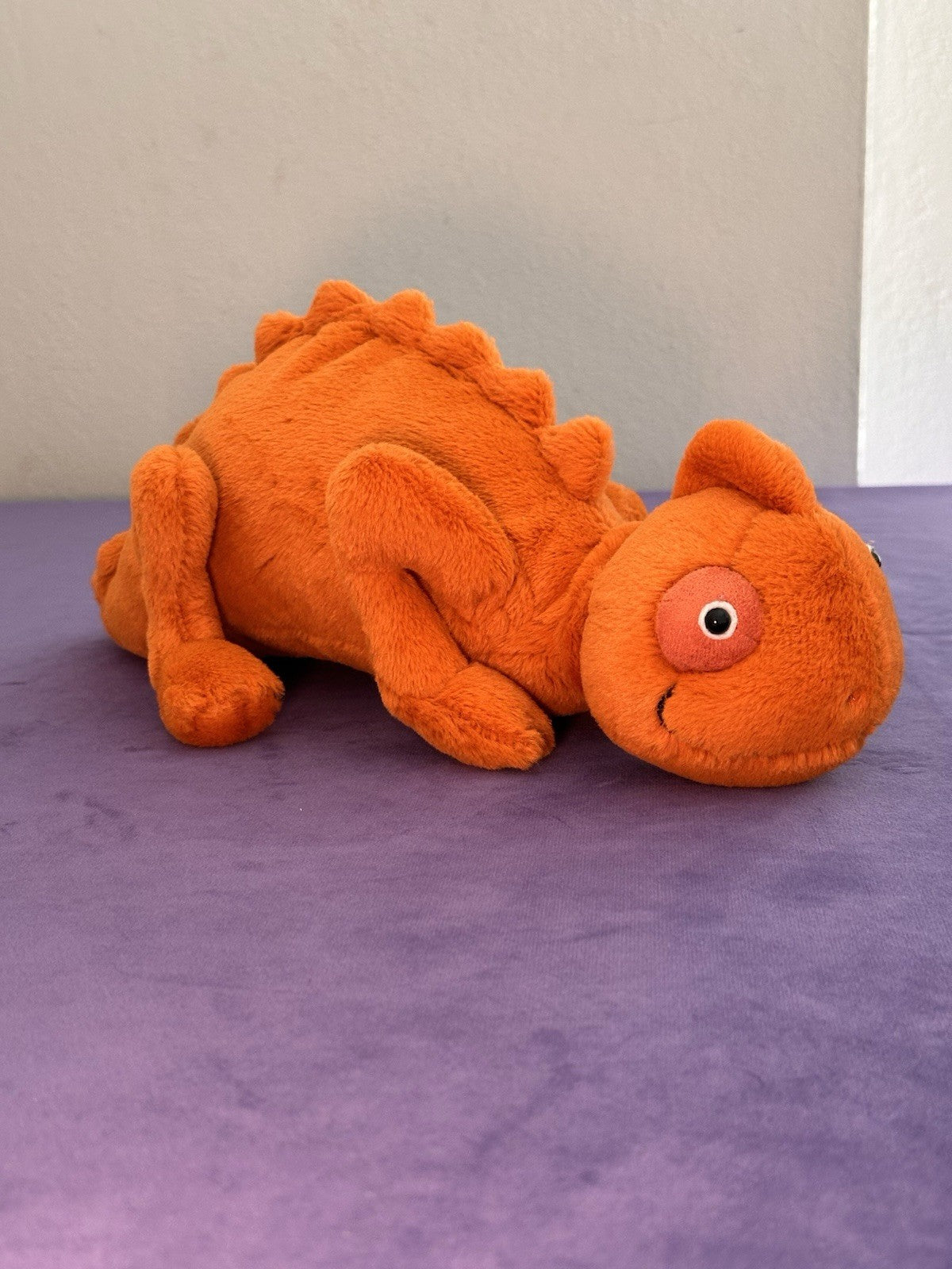 Jellycat Vividie Camaleonte Nuovo senza etichette Lucertola Arancione Rettile Giocattolo Morbido 13" Ritirato Raro-