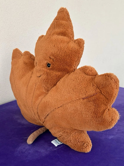 Jellycat Woodland Maple Leaf Large Warm Brown Leave Rare Retired Soft Toy Plush