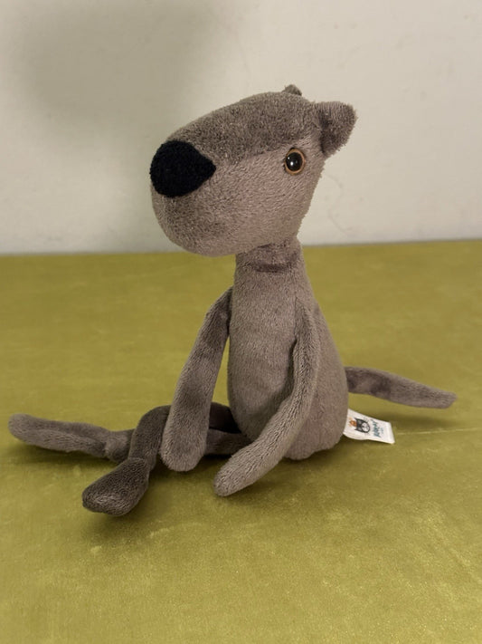 Peluche Jellycat Rumplekin Mutt marrone grigio cane raro cucciolo in pensione cm.30-