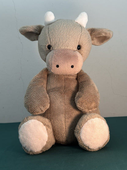 Peluche Jellycat Medium Mellymoo Cow Little Jellycat vitello marrone ritirato raro 16"-