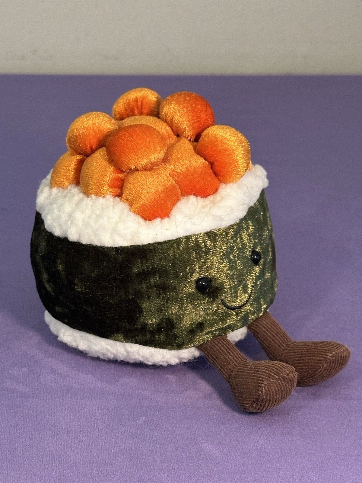 Peluche Jellycat Amuseables Silly Sushi Maki nuovo senza etichette alghe giocattolo morbido 4" ritirato-