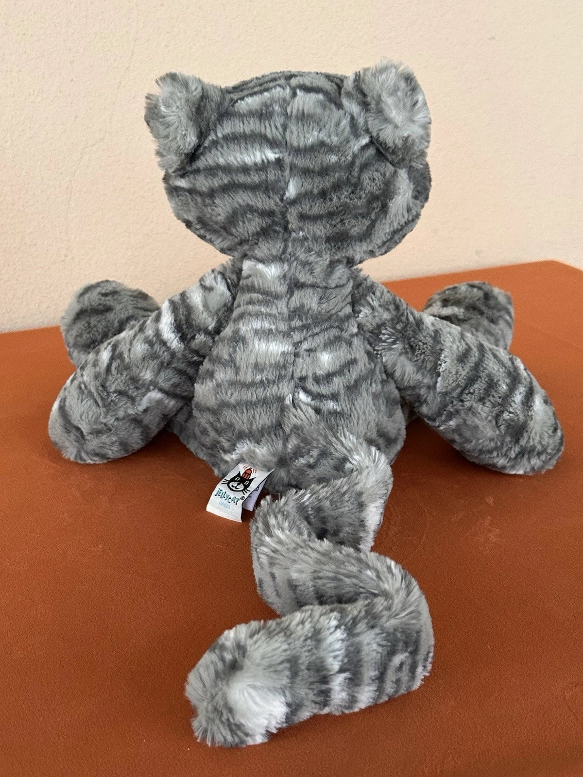 Peluche Jellycat Merryday grigio gatto tabby in pensione raro argento tabby gattino gattino