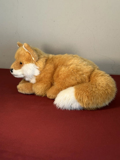 Rarissimo peluche WWF Oko volpe rossa sdraiata 26 cm 10” volpe arancione ritirato