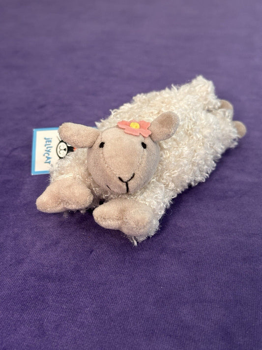 NUOVO Jellycat Flopsy Agnello Nuovo con etichette Piccola Pecora Vintage Raro Ritirato Peluche Giocattolo Morbido-