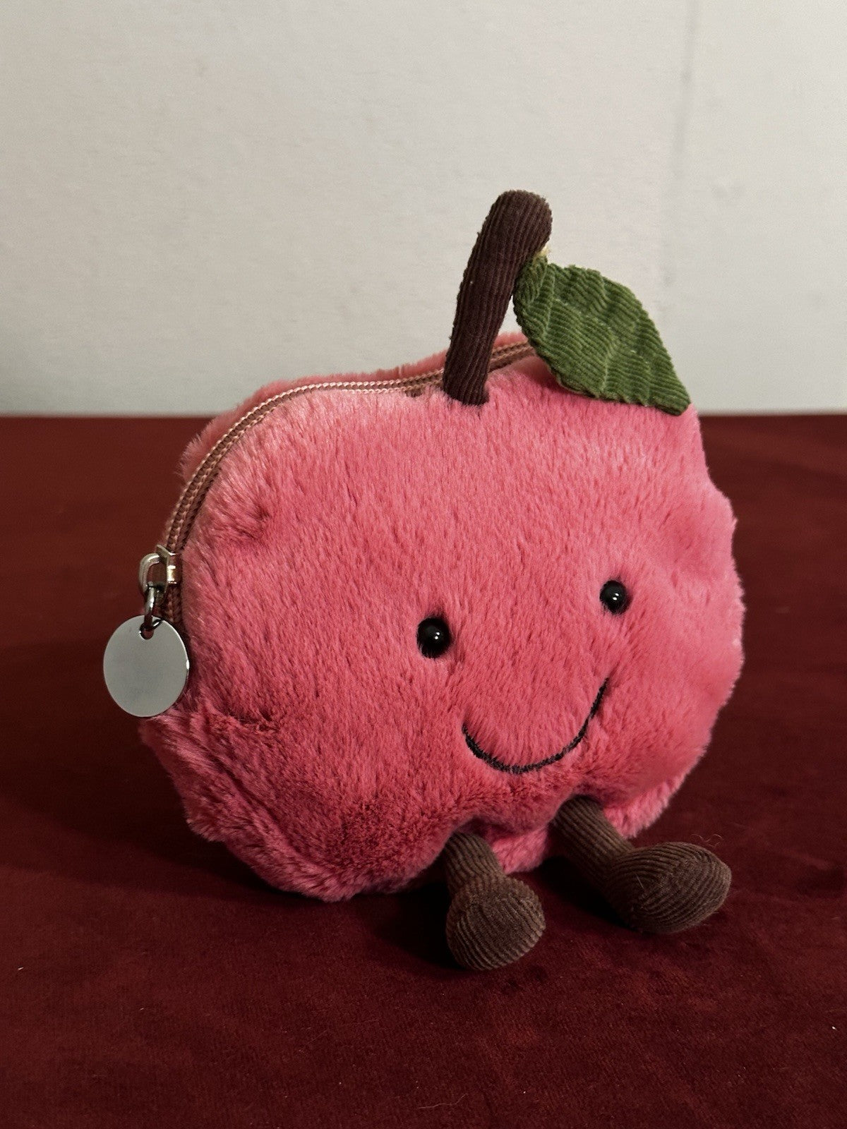 Jellycat Borsa Ciliegia Amusabile Ritirata HTF Frutta Cibo Ciliegie Morbida Rara Peluche-