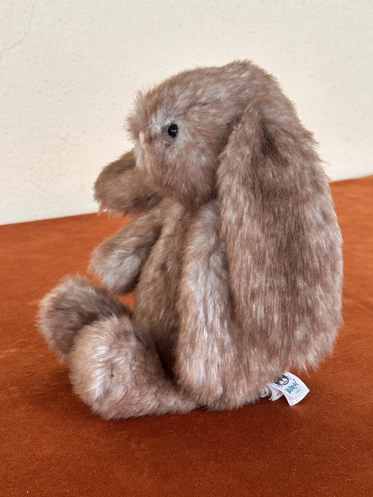 Jellycat piccolo coniglietto pecan timido nuovo senza etichette coniglio marrone Woodland ritirato HTF