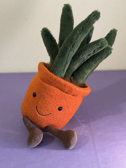 Jellycat Amuseables Yucca nuova senza etichette pianta in vaso giocattolo morbido cm.38 raro peluche ritirato-