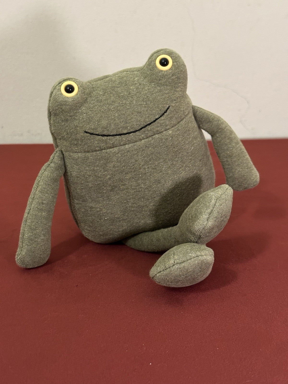 Maglia Jellycat Geek Frog verde anfibio rara ritirata giocattolo morbido da collezione-