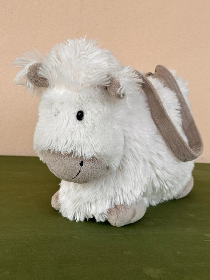 Borsa Jellycat Tartufi Pecora Rara Pensionata Morbida Panna Capra Borsetta Peluche cm.37