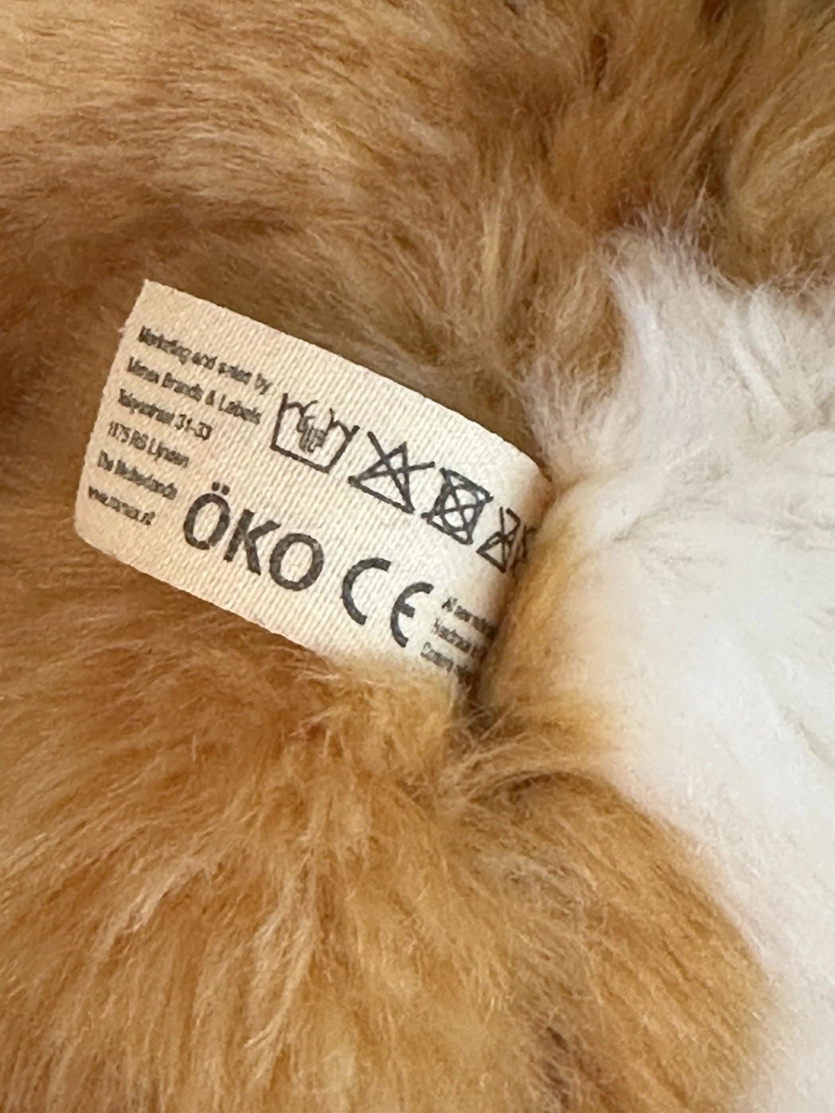 Rarissimo peluche WWF Oko volpe rossa sdraiata 26 cm 10” volpe arancione ritirato