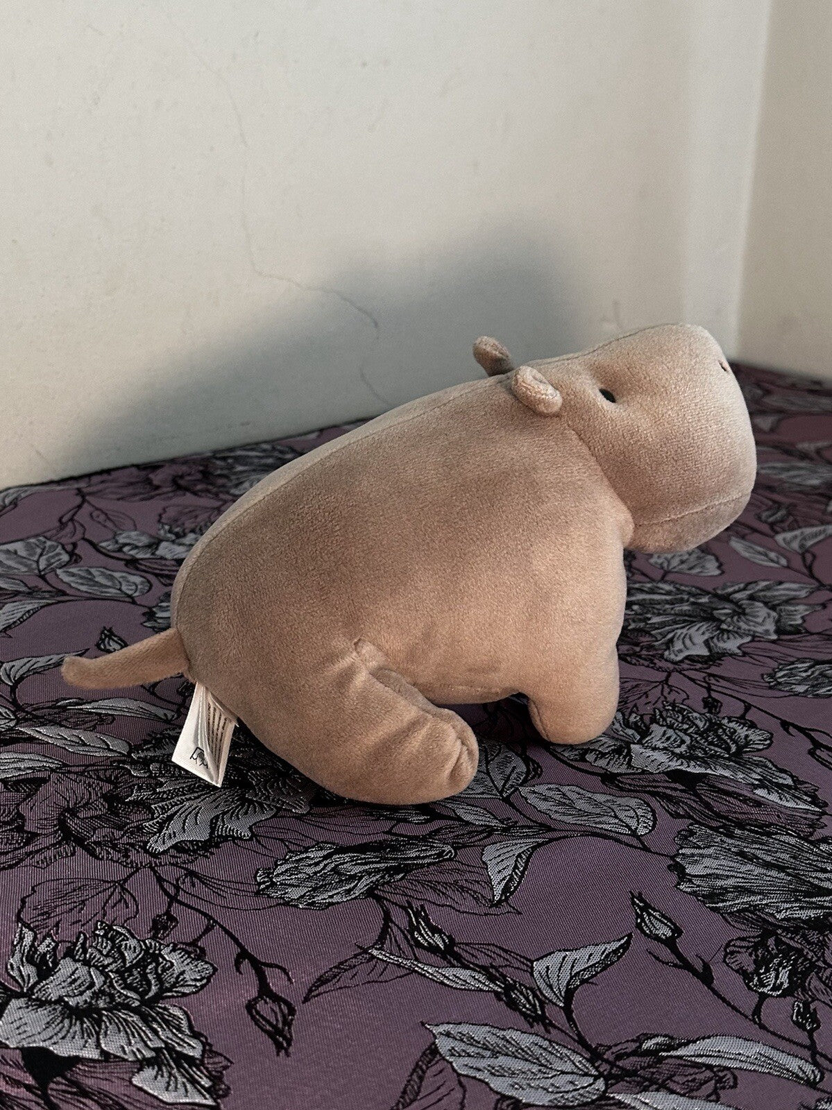 Jellycat Small Mellow Malw Ippopotamo Grigio Velluto Giocattolo Morbido Ritirato VHTF-