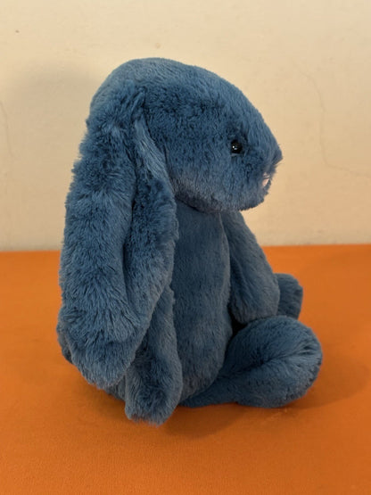 NUOVO coniglietto minerale Jellycat Medium Bashful nuovo con etichette blu benzina raro coniglio-