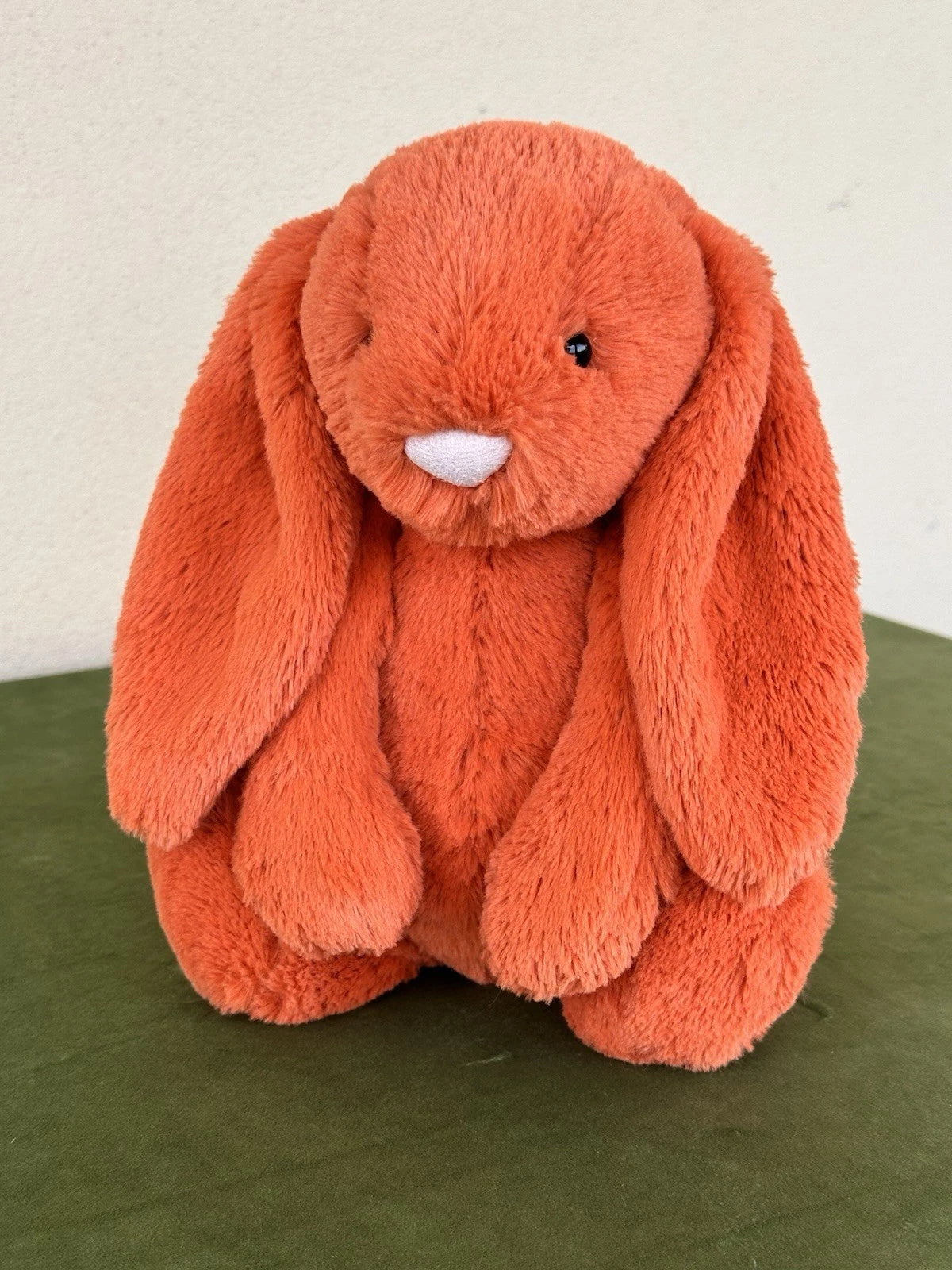 Jellycat Medium Bashful Tangerine Bunny Rare Retired Soft Orange Rabbit Plush
