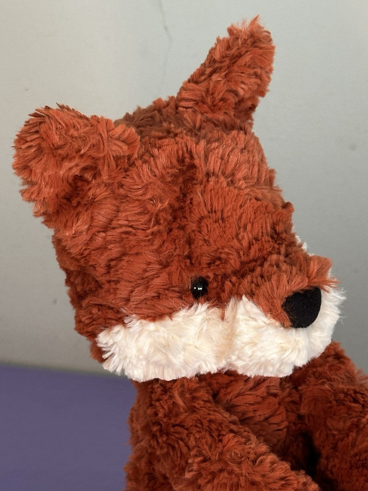 Peluche Jellycat Mumble Fox nuovo senza etichette cm.40 Red Woodland Fox giocattolo morbido raro ritirato-