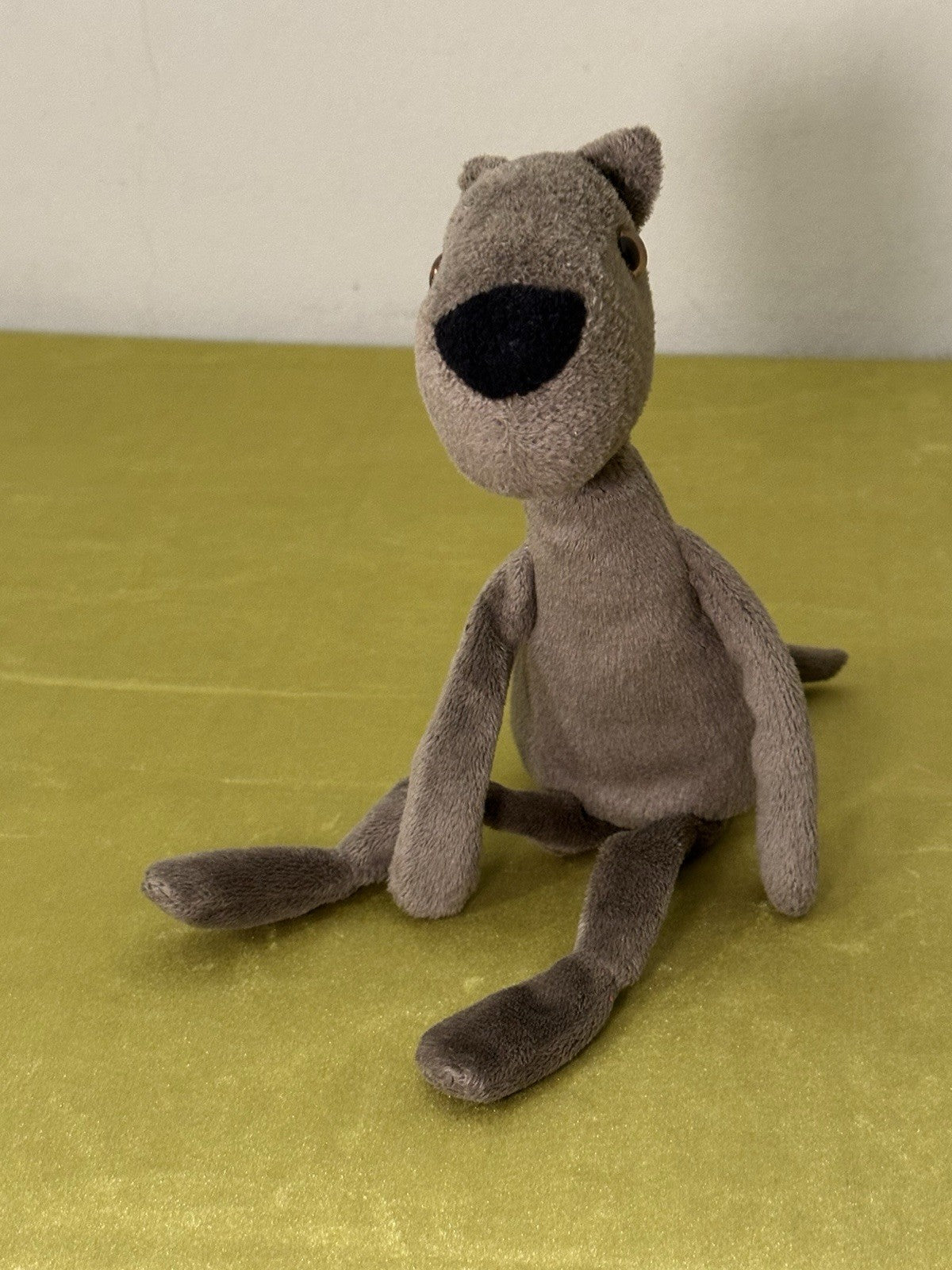 Peluche Jellycat Rumplekin Mutt marrone grigio cane raro cucciolo in pensione cm.30-