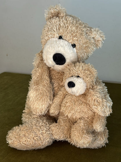 Jellycat Bunglie Honey Bears coppia orsacchiotto beige ritirato raro medio e tot-