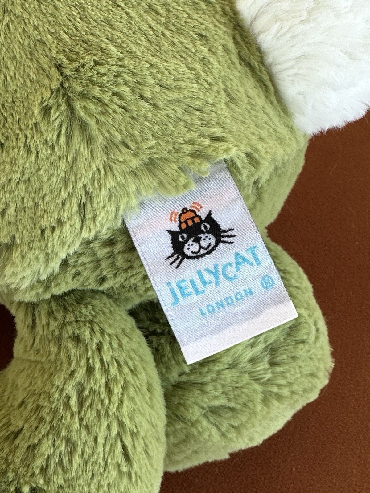 Peluche Jellycat Medium Bashful Moss Bunny nuovo senza etichette verde raro coniglio giocattolo morbido-