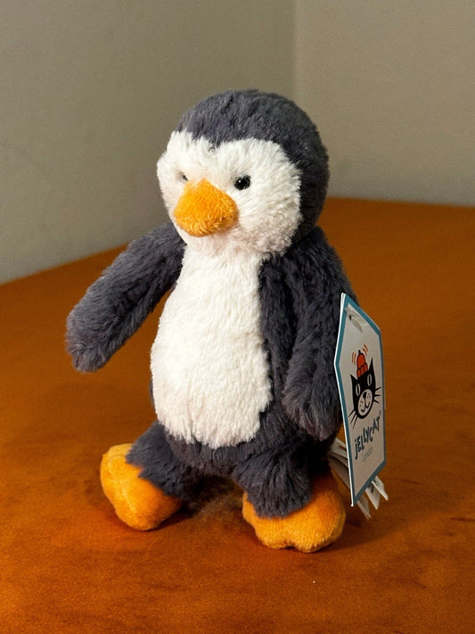 NUOVO Jellycat Baby Bashful Penguin nuovo con etichette raro ritirato piccolo pinguini 5" giocattolo morbido-