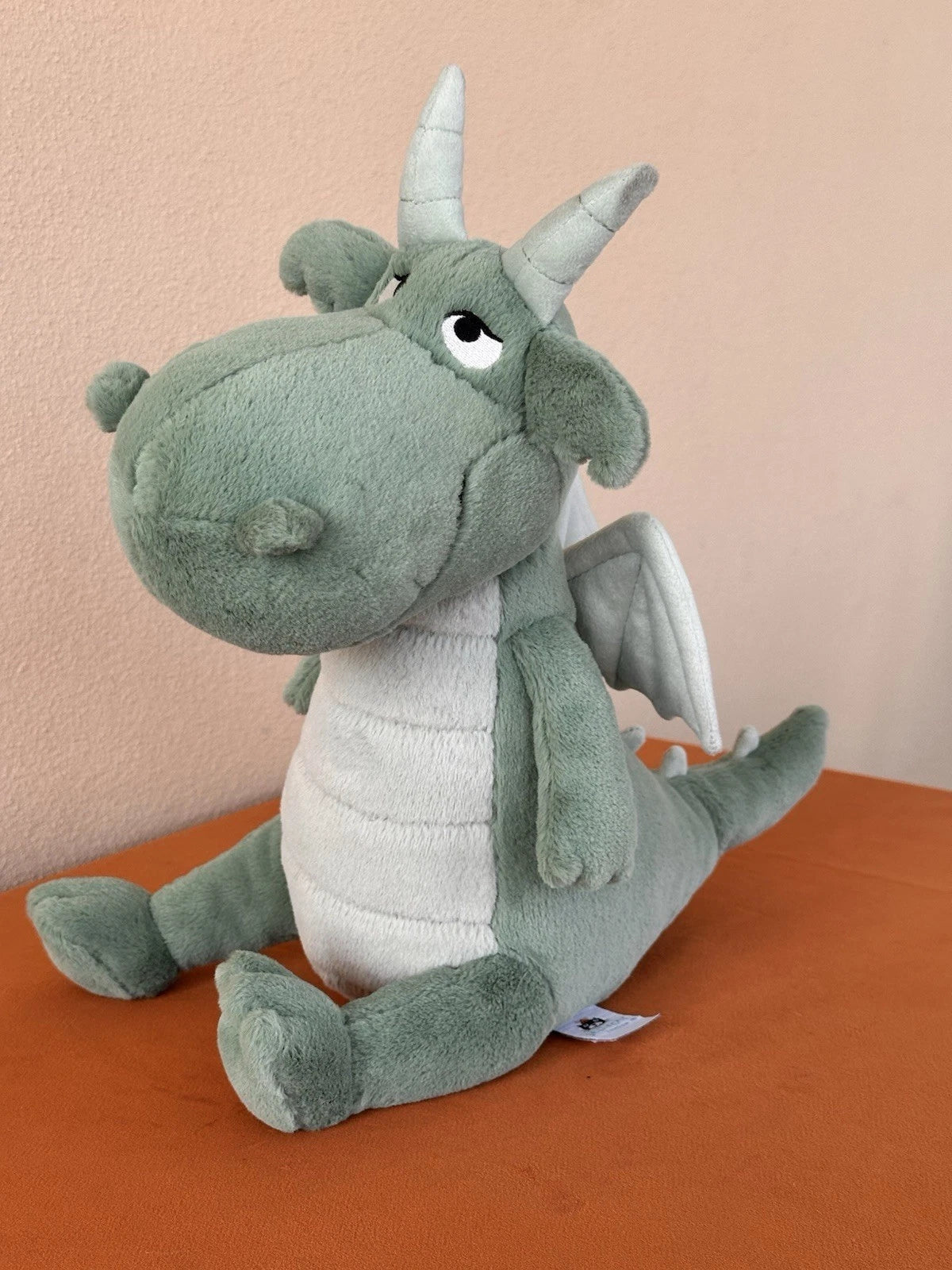 Jellycat Adon Dragon BNWOT Rare Retired Green Dragon Soft Toy