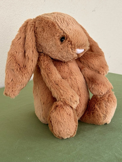 New Jellycat Medium Bashful Golden Bunny BNWT Retired Warm Brown Rabbit Plush