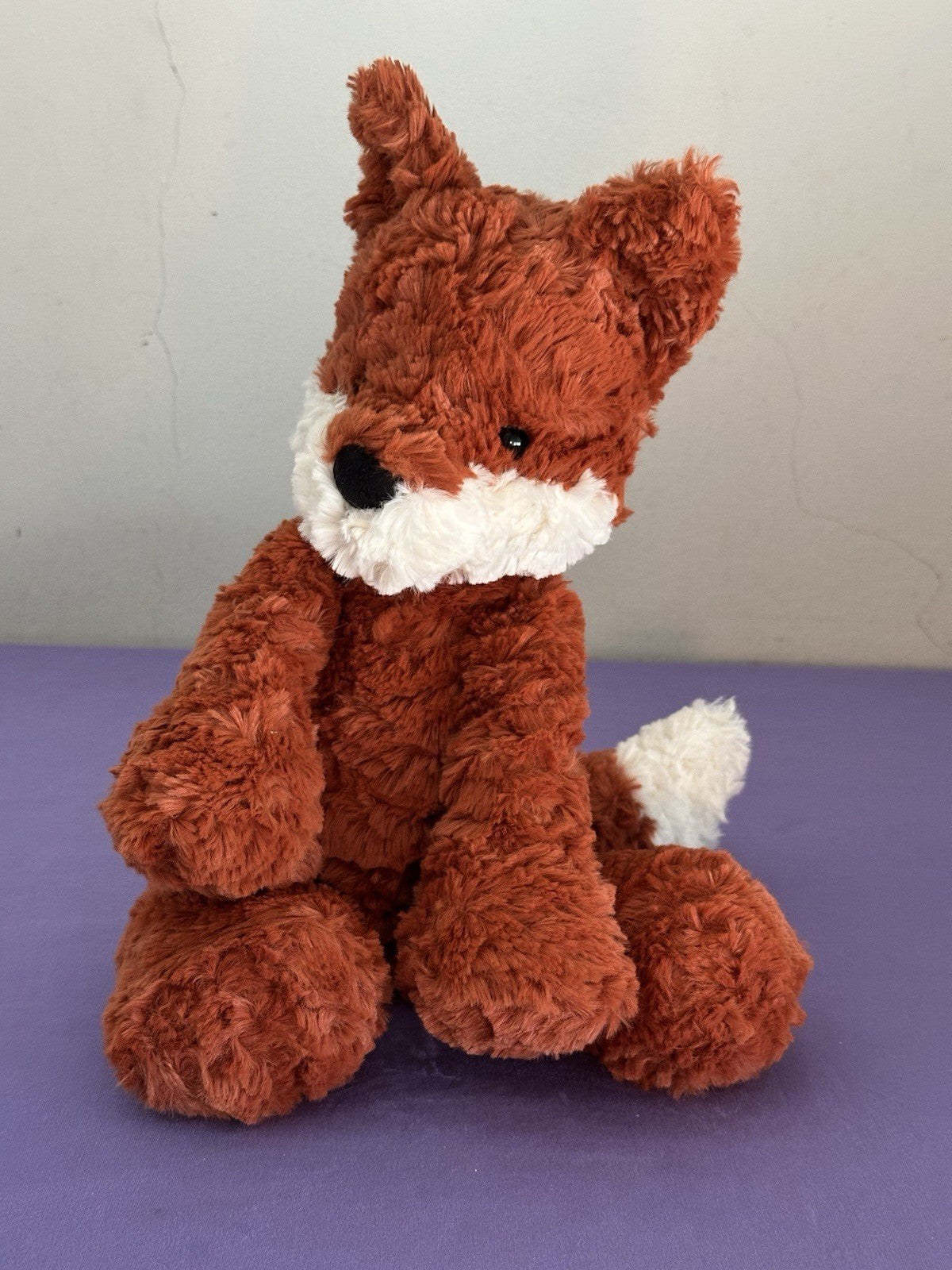 Peluche Jellycat Mumble Fox nuovo senza etichette cm.40 Red Woodland Fox giocattolo morbido raro ritirato-