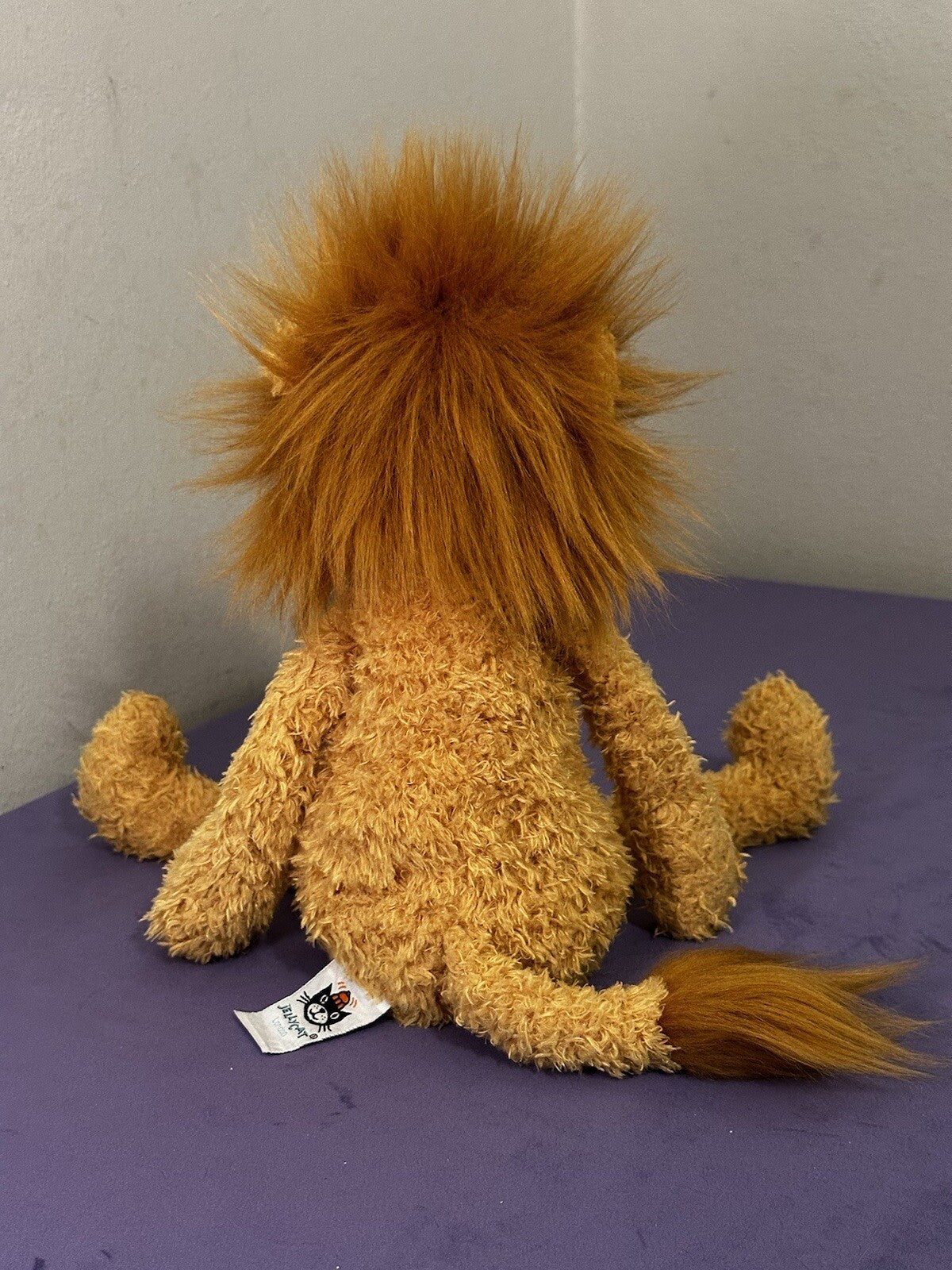 Peluche Jellycat Wild Thing Lion gambe lunghe fagiolo coccoloso morbido raro ritirato-