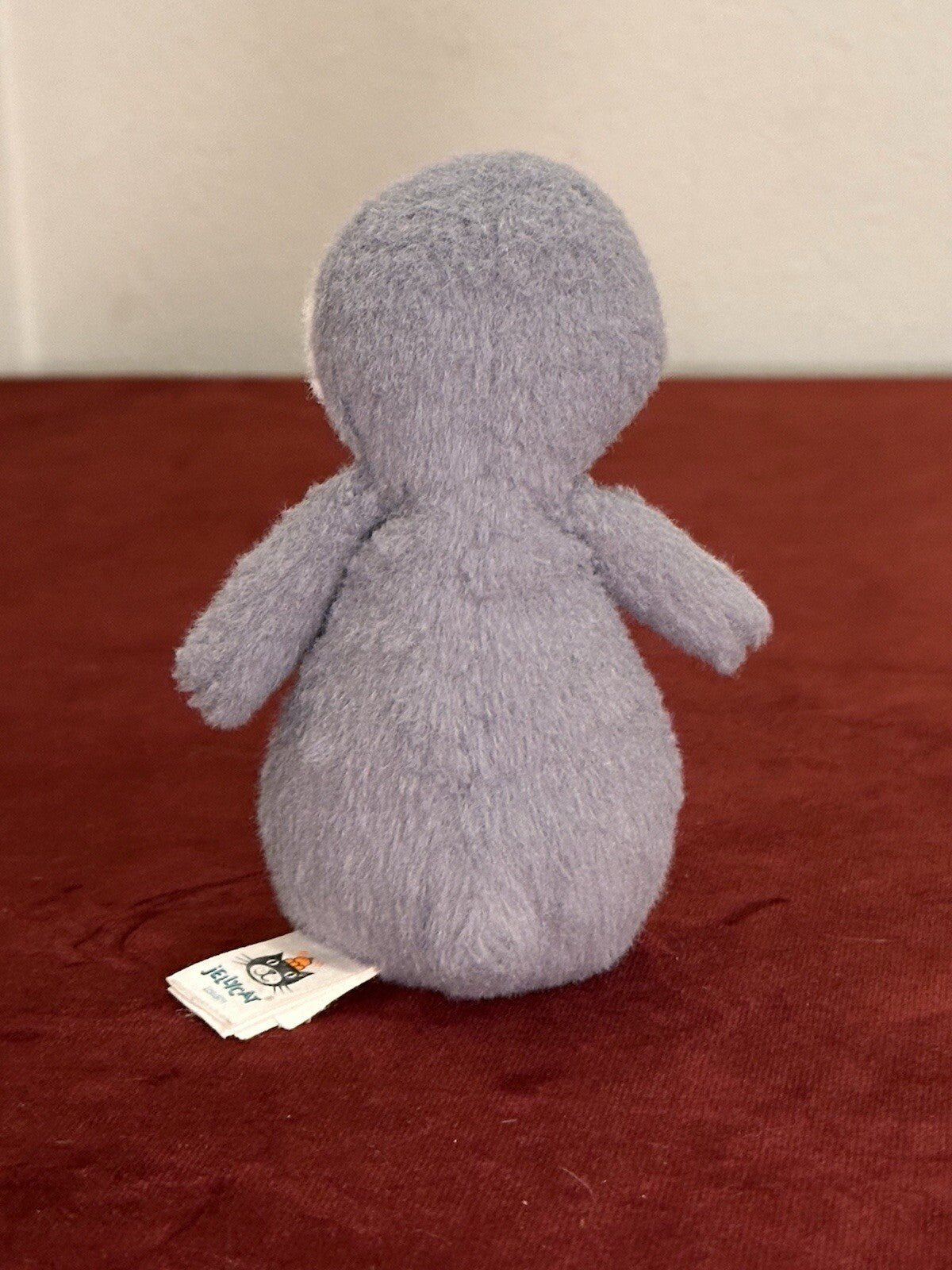 Peluche natalizio Jellycat Fluffy Penguin Tiny HTF ritirato raro giocattolo morbido invernale-